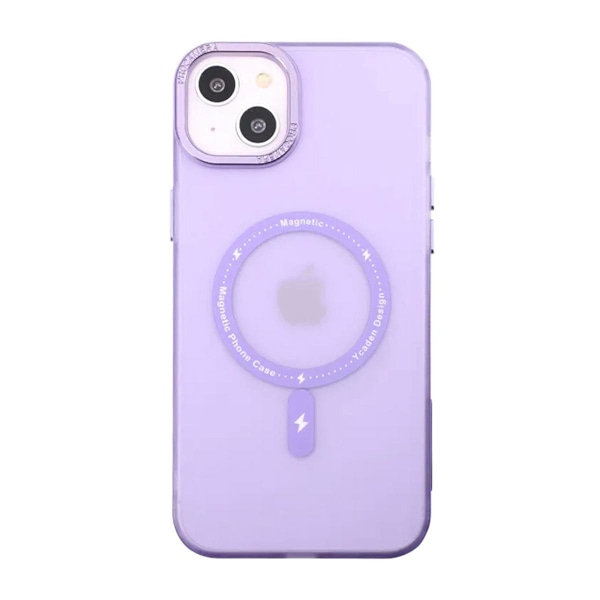 iPhone 14 Plus Mobilskal med MagSafe - Frostat Lila Lila
