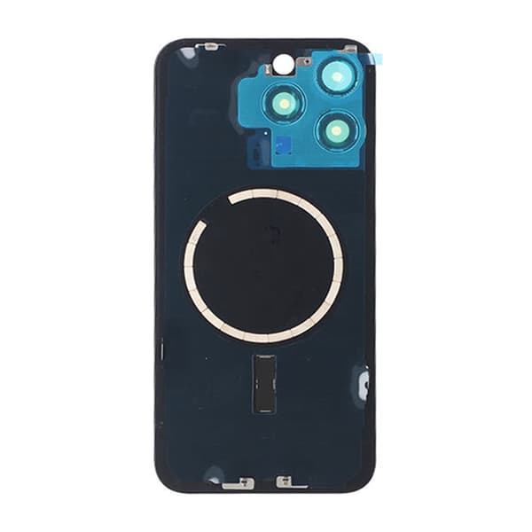 iPhone 15 Pro Max Baksida Glas med Magsafe Magnet - Vit Vit