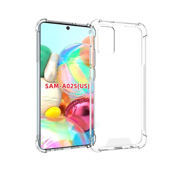 Stöttåligt Skal Samsung Galaxy A02s - Transparent Transparent