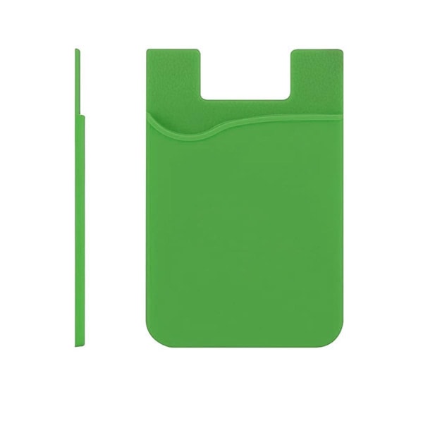 Universal Mobil plånbok/korthållare - Självhäftande grön Green