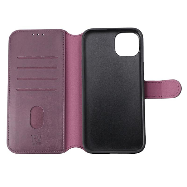 iPhone 15 Plus Plånboksfodral Magnet Rvelon - Lila Lila
