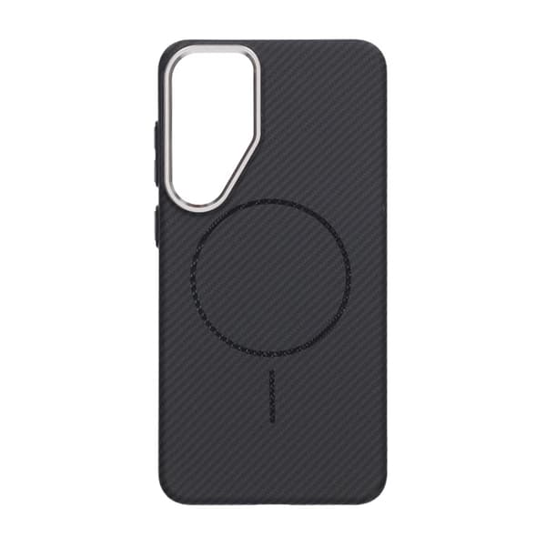 Samsung Galaxy S25 Plus Mobilskal Carbonmönstrad - Svart Black