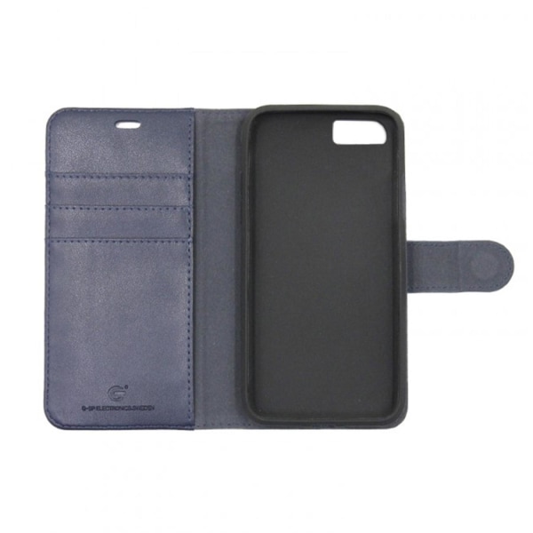 iPhone 6/6S Plånboksfodral Magnet Läder med Stativ - Mörkblå Mörkblå