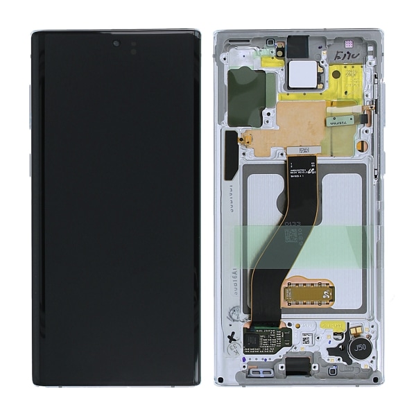 Samsung Galaxy Note 10 Skärm med LCD Display Original - Vit