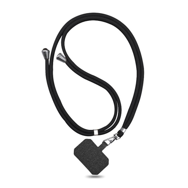Mobilband Halsband Justerbart Universal - Svart Svart
