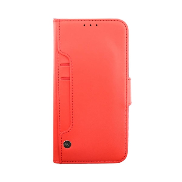 iPhone 14 Pro Max Plånboksfodral Extra Kortfack Rvelon - Röd Red