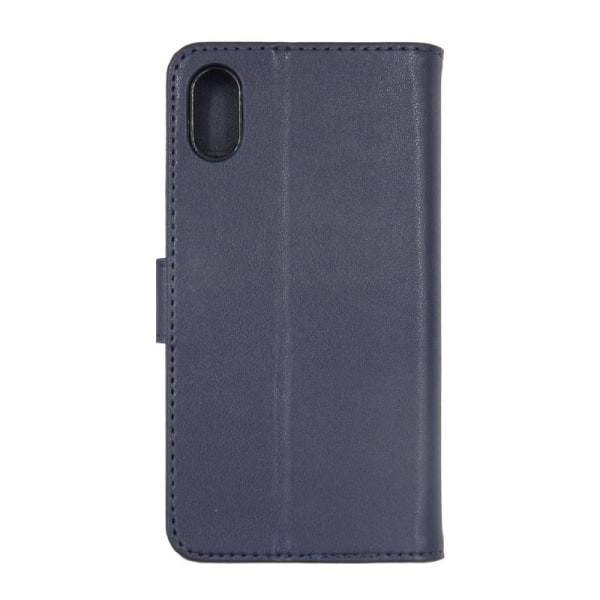 iPhone X/XS Plånboksfodral Läder med Stativ - Blå Blå
