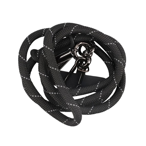 Mobilband Universal Halsband - Svart Randig Black