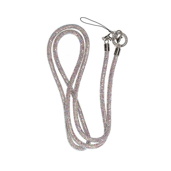 Mobilband Halsband 120cm - Iriserande glitter monivärinen