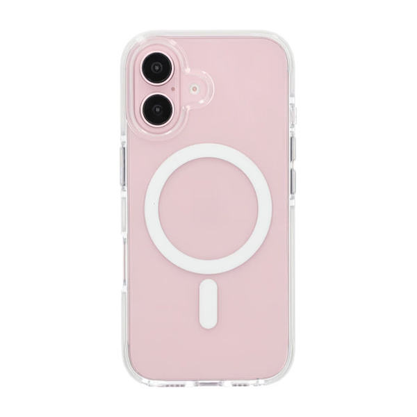 iPhone 16 Mobilskal Magnet Dubbelskydd - Vit Vit