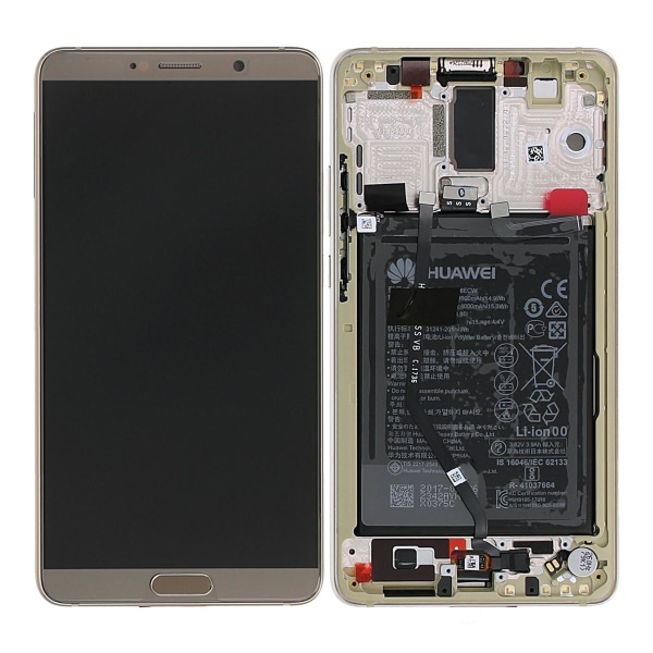 Huawei Mate 10 Display Skärm med LCD Display med Batteri Original - Brun Brun