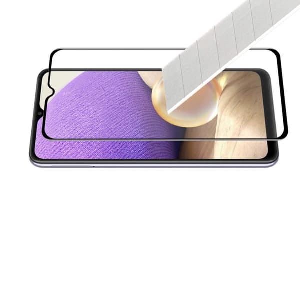 Skärmskydd Samsung A32 5G - 3D Härdat Glas Svart Black