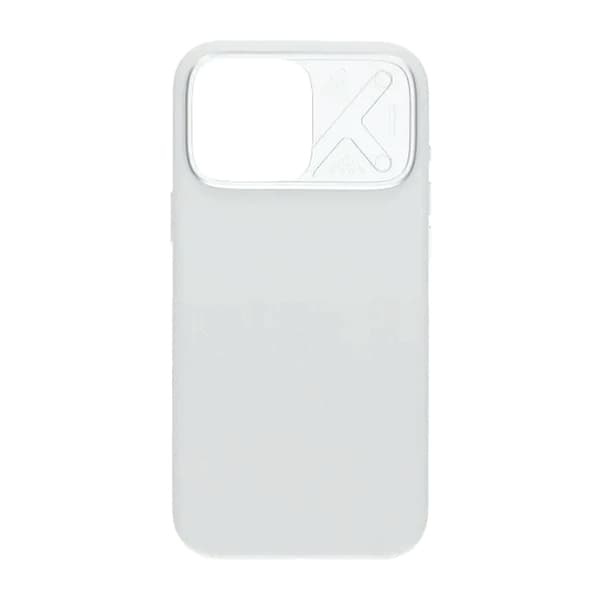 Silikonskal MagSafe med Kameraskydd till iPhone 16 Pro Max - Vit valkoinen