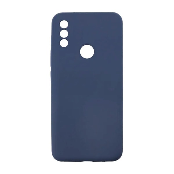 Motorola Moto E20 Silikonskal med Kameraskydd - Blå Grafitblå
