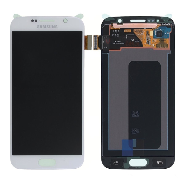 Samsung Galaxy S6 (SM-G920F) Skärm med LCD Display Original - Vit White