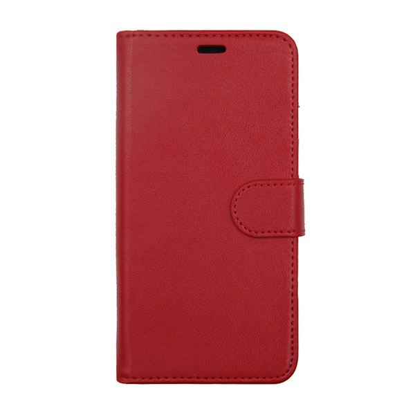 iPhone X/XS Plånboksfodral Magnet Läder med Stativ G-SP - Röd Red