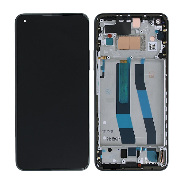 Xiaomi 11 Lite 5G NE / Mi 11 Lite 4G/5G (2021) Skärm med LCD Display Original - Svart Svart