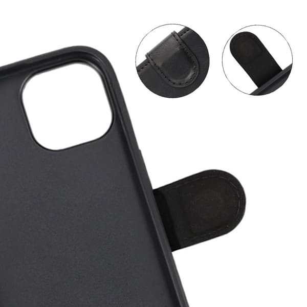 iPhone 15 Plånboksfodral med Magsafe Rvelon - Svart Black
