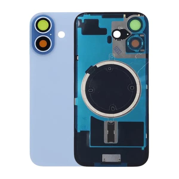 Baksida Glas med smådelar för iPhone 17 - Blå Blue