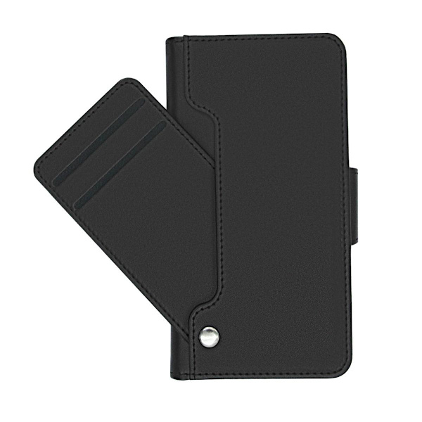 iPhone 12 Mini Plånboksfodral Extra Kortfack Rvelon - Svart Black