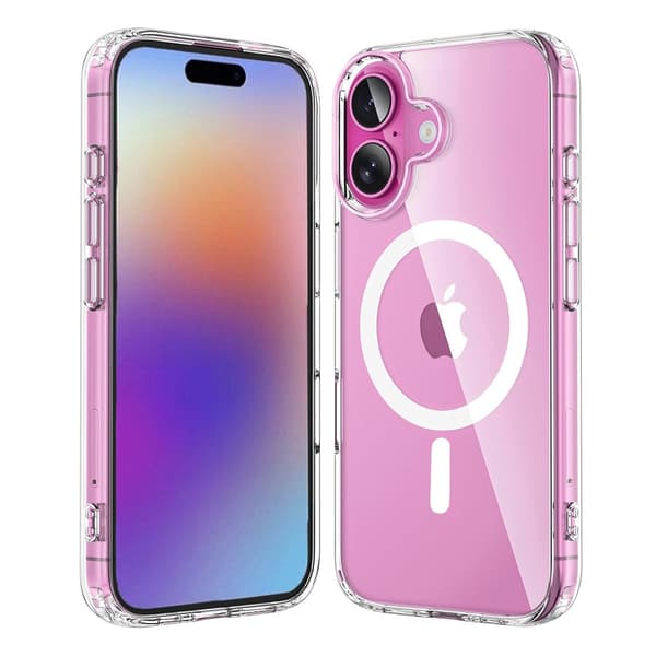 Mobilskal Stöttåligt med Magsafe för iPhone 17 - Transparent transparent