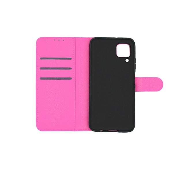 Flip Stand Leather Wallet Case For Huawei P40 Lite Pink Rosa