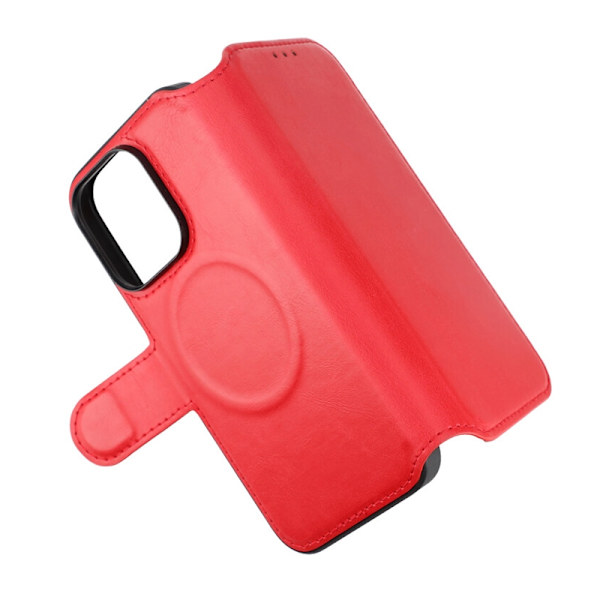 iPhone 15 Pro Plånboksfodral med Magsafe Rvelon - Röd Red
