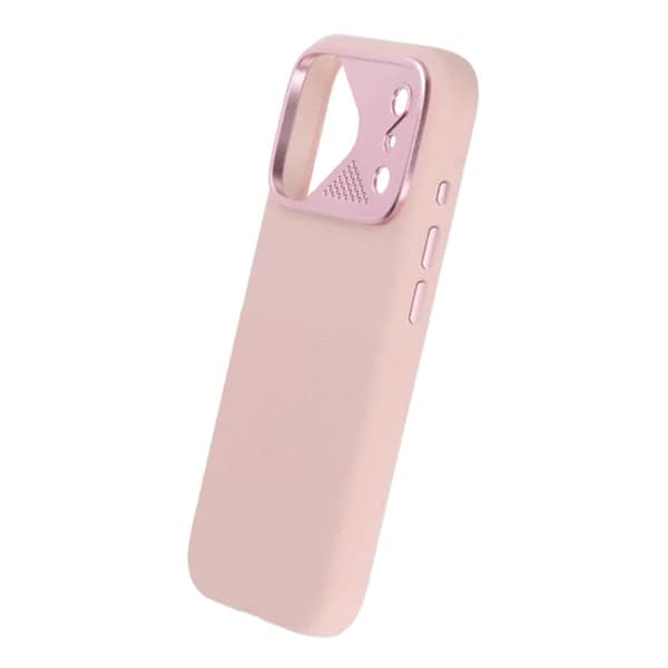 Silikonskal MagSafe med Kameraskydd till iPhone 17 Pro - Rosa rosa