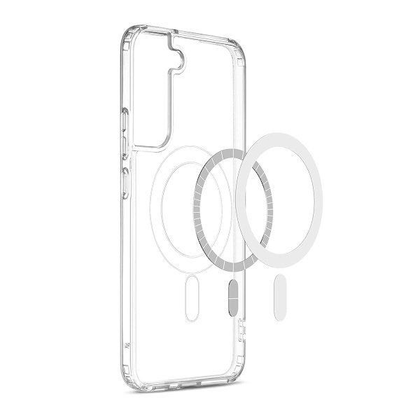 Samsung Galaxy S22 Mobilskal Hybrid med Magsafe - Transparent Transparent