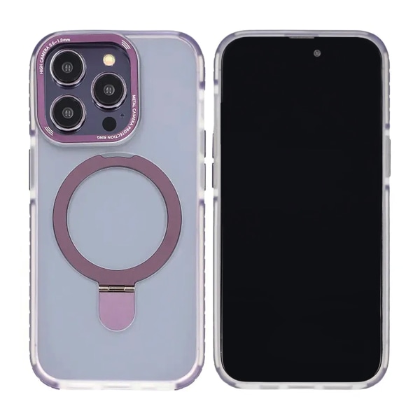 iPhone 14 Pro Max Mobilskal med Magsafe och Stativ - Lila Purple