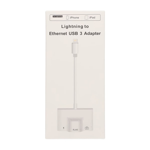 Lightning till Ethernet USB 3 Adapter