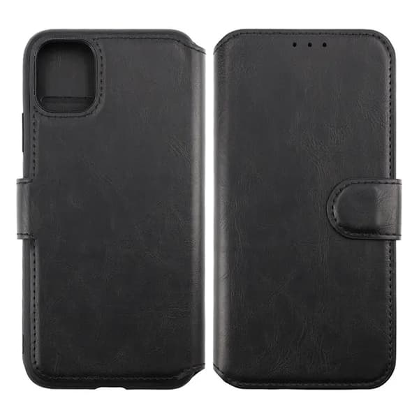 iPhone 11 Plånboksfodral Extra Kortfack Rvelon - Svart Svart
