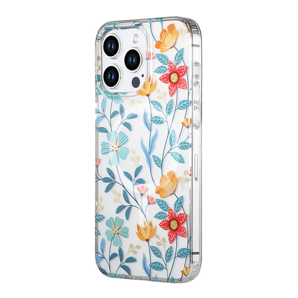 iPhone 14 Pro Max Mobilskal MagSafe - Blommor & Kvistar Multicolor