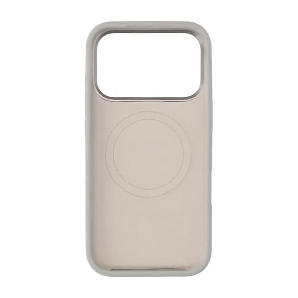 Mobilskal Silikon med Kamera Metallram för iPhone 17 Pro Max - Grå Grey