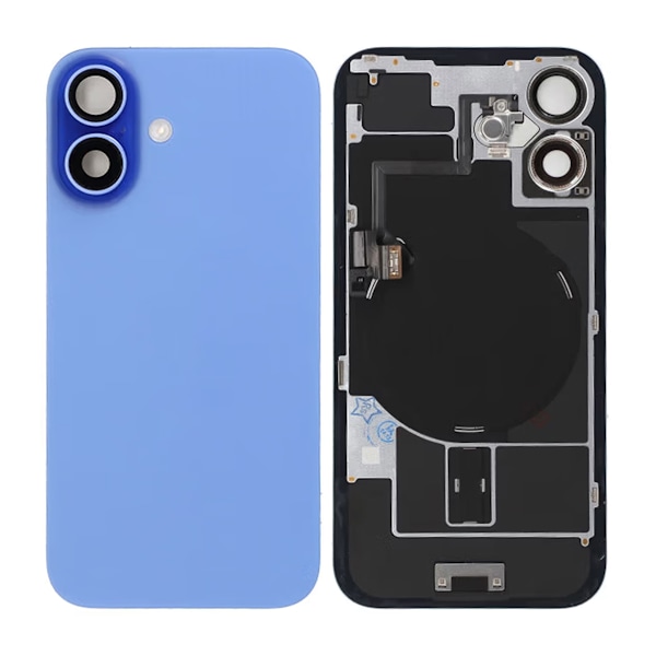iPhone 16 Baksida Glas - Blå Blue
