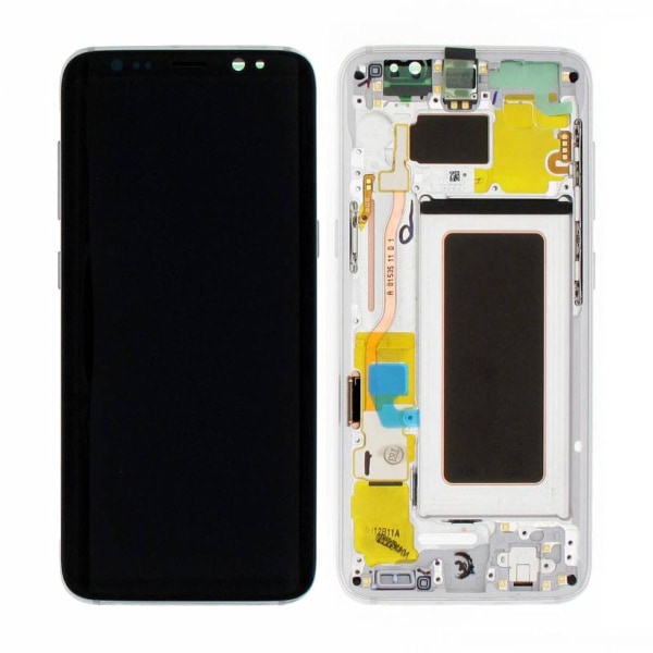 Samsung Galaxy S8 (SM-G950F) Skärm med LCD Display Original - Silver punainen