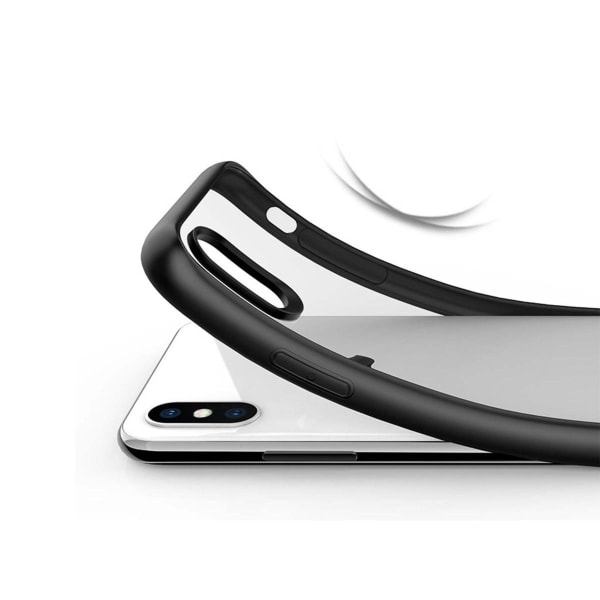 Stöttåligt Mobilskal iPhone XS Max - Svart/Transparent Svart