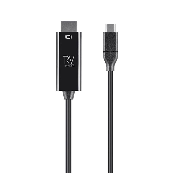 Rvelon USB-C till HDMI 1.4-kabel 4K - 1 meter med chipset