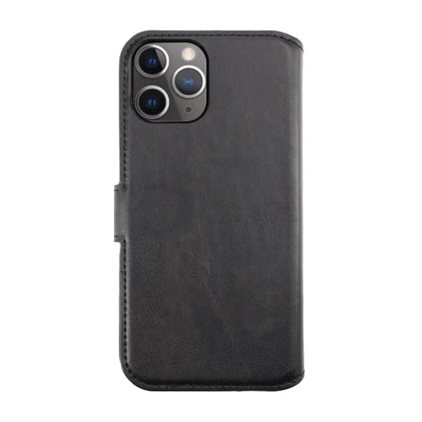 iPhone 12/12 Pro Plånboksfodral Magnet Rvelon - Svart Black