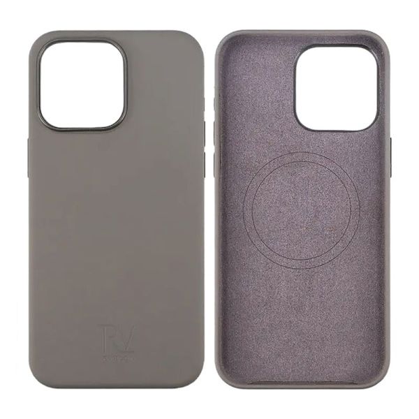 iPhone 15 Pro Max Silikonskal Rvelon MagSafe - Grå Grey