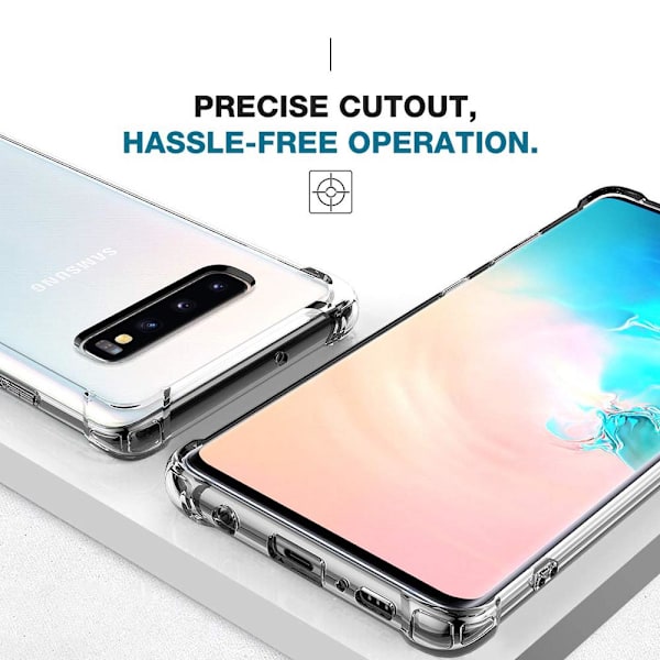 Stöttåligt Skal Samsung Galaxy S10 Plus - Transparent Transparent