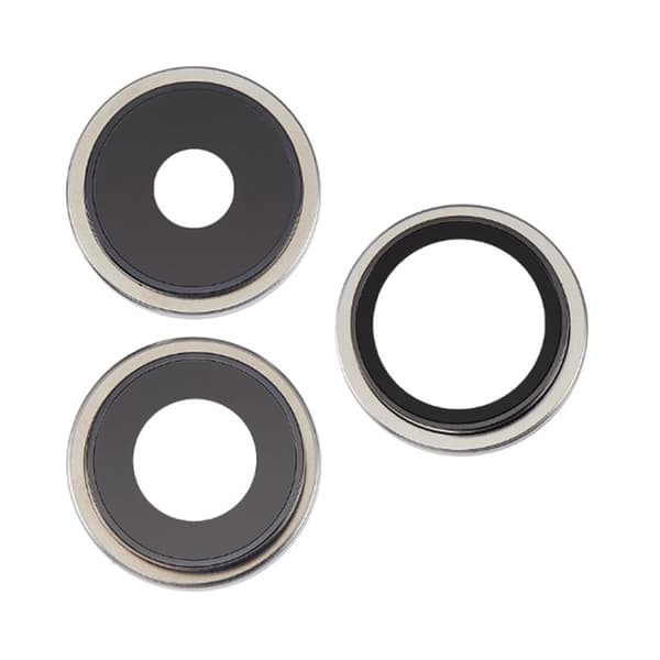 Kameralins med metallram iPhone 15 Pro - Vit Vit