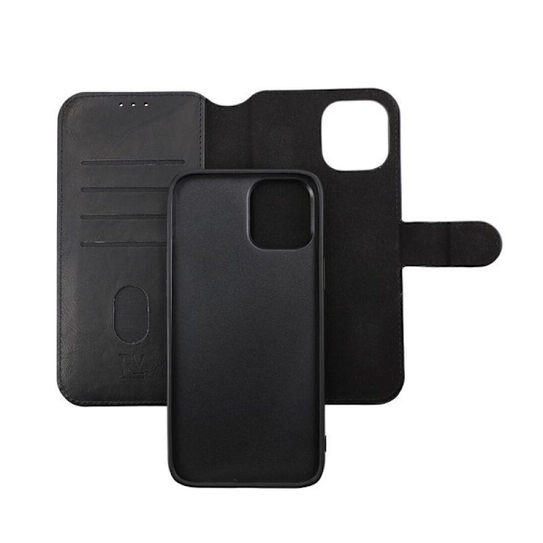 iPhone 12 Pro Max Plånboksfodral Magnet Rvelon - Svart Black