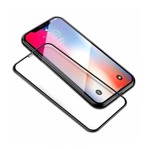 Skärmskydd iPhone 12/12 Pro - 3D Härdat Glas Svart Svart