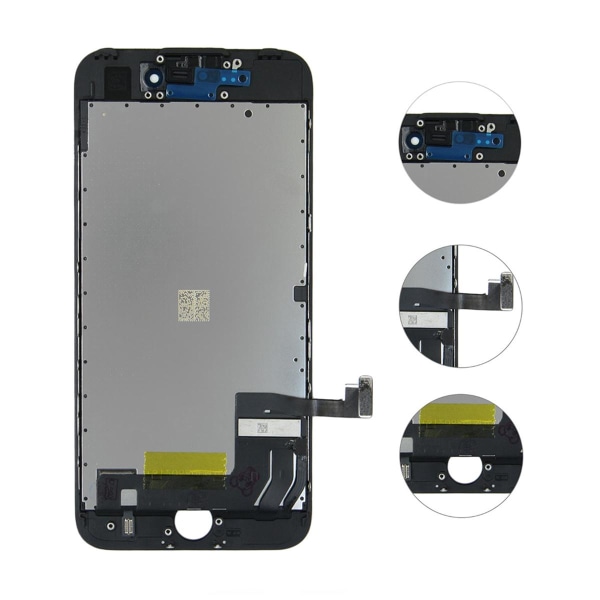 iPhone 7 LCD Skärm Refurbished - Svart Svart