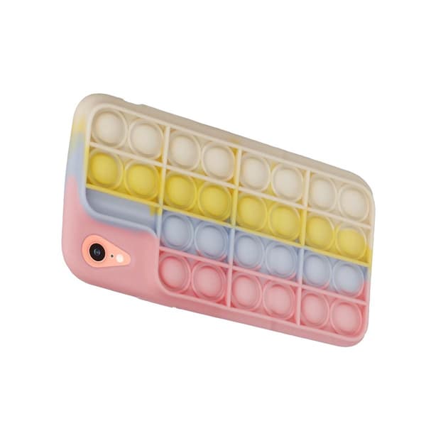 Pop it Mobilskal - iPhone XR - Rosa/Vit Light red
