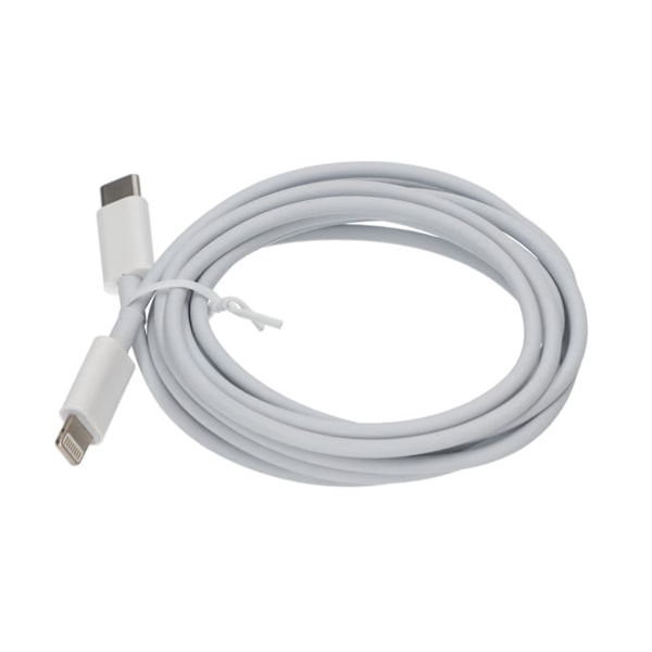 USB C till Lightning Kabel 2M - Vit Vit