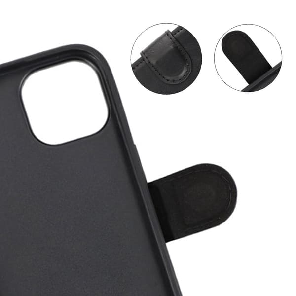 iPhone 15 Pro Plånboksfodral med Magsafe Rvelon - Svart Svart