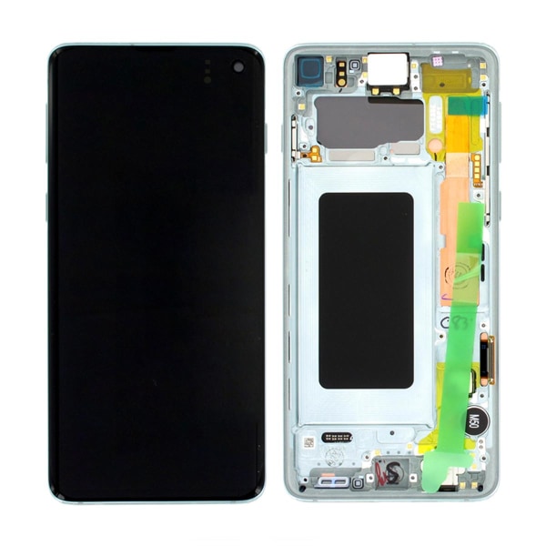 Samsung Galaxy S10 (SM-G973F) Skärm med LCD Display Original - Grön Lime green