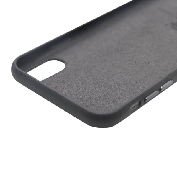 iPhone X/XS Läderfodral - Grå grå